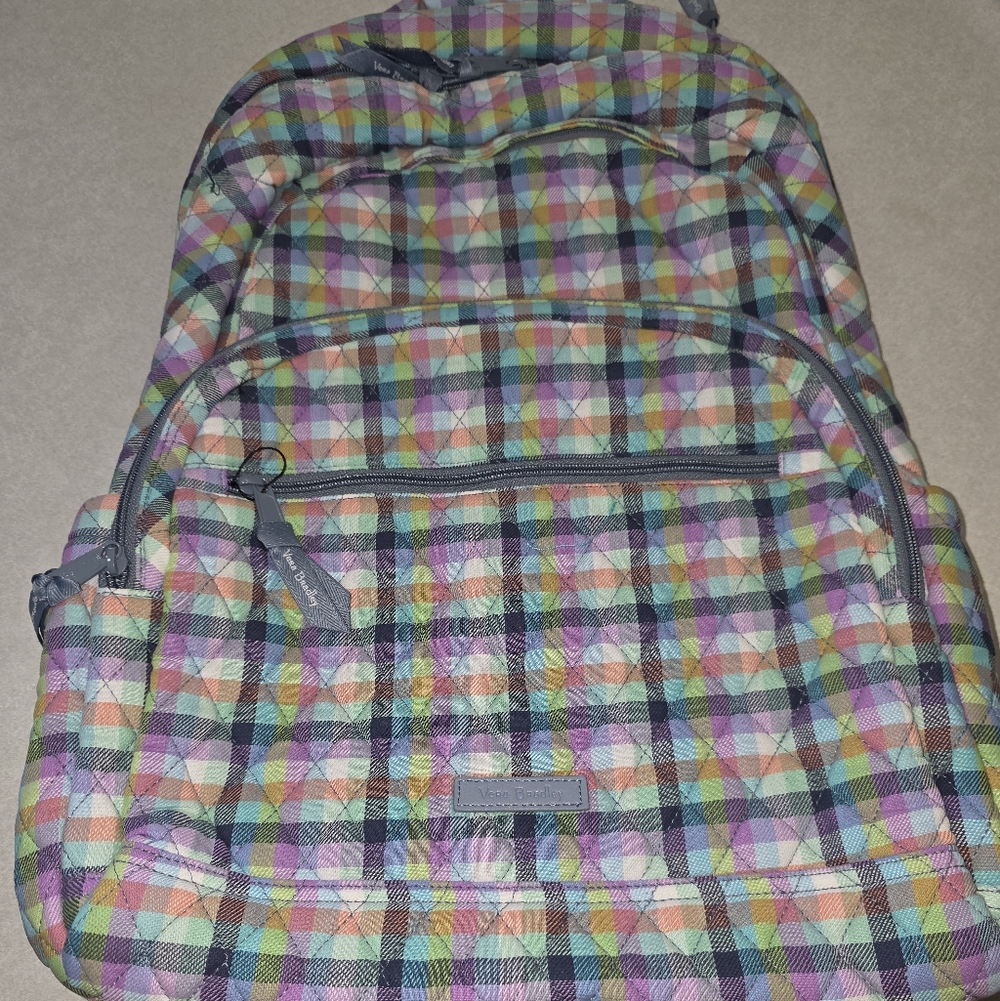 Vera Bradley Colorful Plaid Backpack